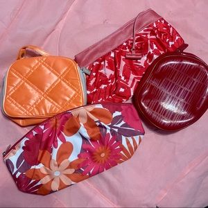 Bundle 4 CLINIQUE makeup cosmetic bags